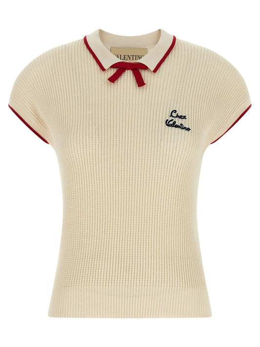 Valentino Garavani Beige Cotton Shortsleeve Shirt