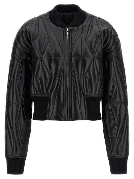 Rick Owens Black Lamb Leather Leather Jacket