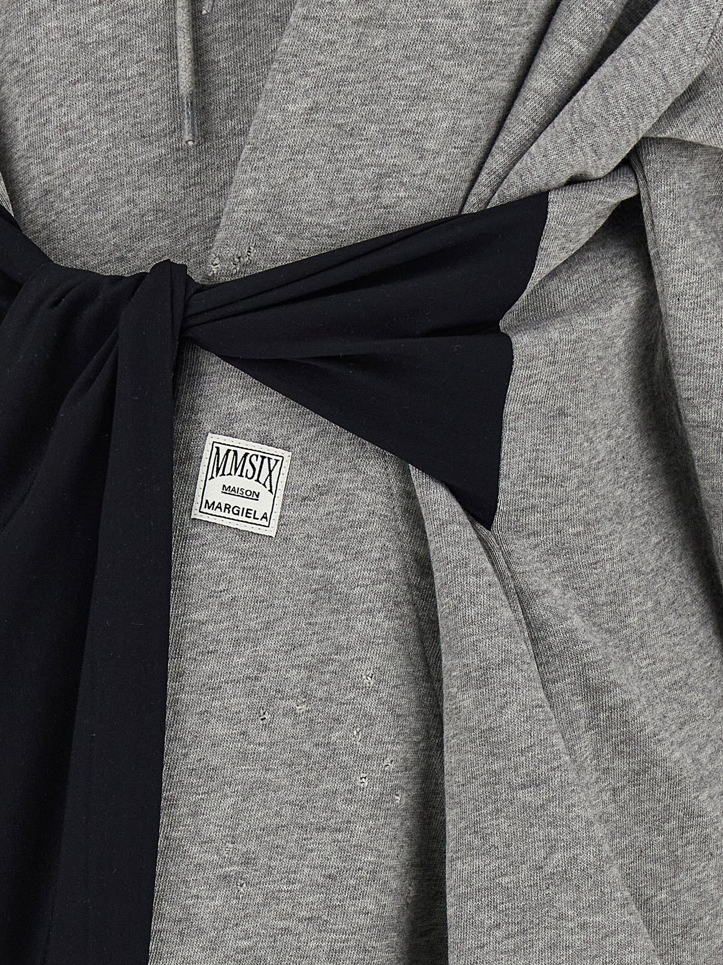 MM6 Maison Margiela Gray Cotton Short Dress