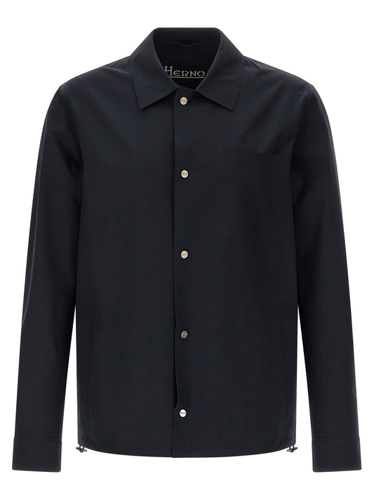 Herno Blue Polyamide Shell Jacket