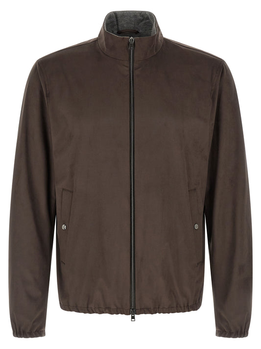 Herno Brown Polyester Jacket