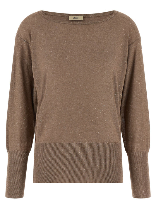 Herno Brown Viscose Cardigan