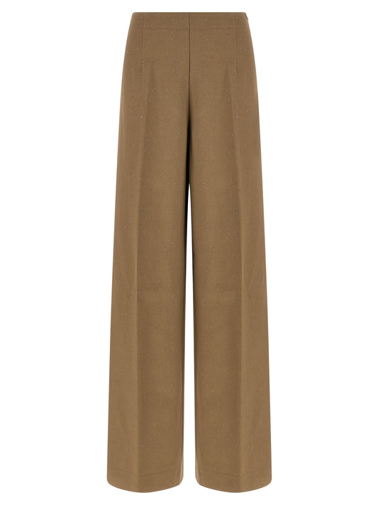 Herno Brown Viscose Casual Pants