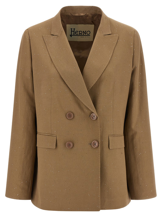 Herno Beige Viscose Blazer