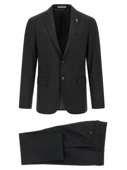 Pal Zileri Black Wool Two-Piece Suit