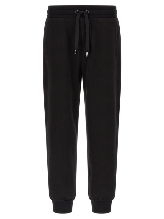 Dolce & Gabbana Black Cotton Joggers (Workout Pants)