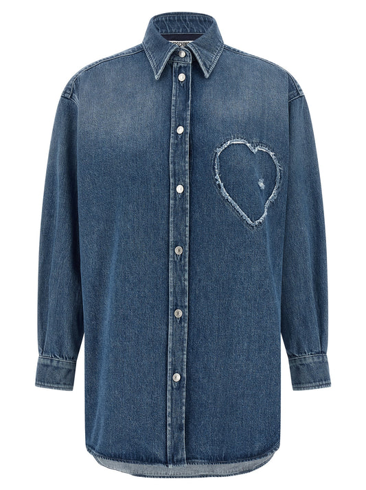 Moschino Blue Cotton Blouse