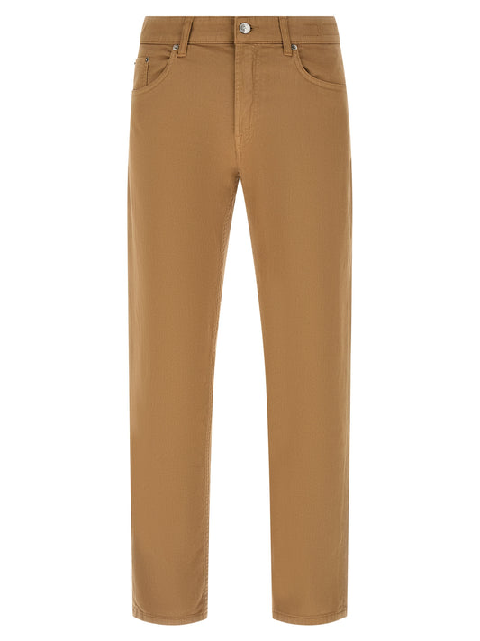 Department 5 Beige Cotton Straight-Leg Jeans