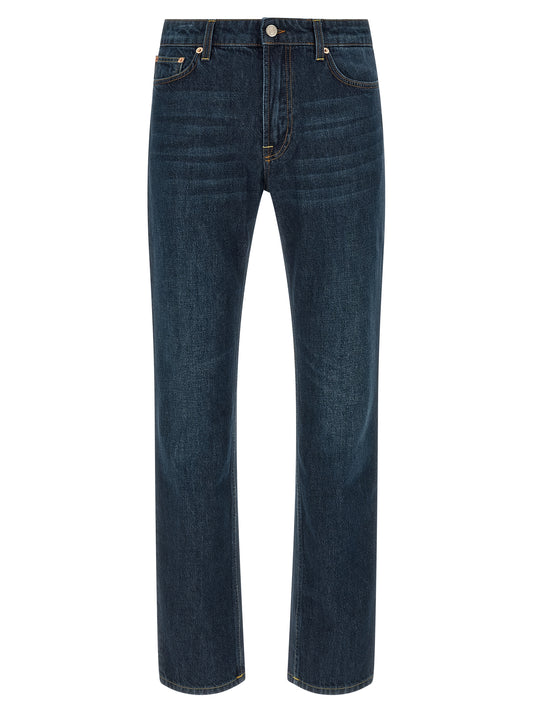 Department 5 Blue Cotton Straight-Leg Jeans