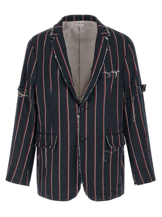 Thom Browne Blue Silk Blazer