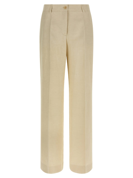 P.A.R.O.S.H. Beige Viscose Casual Pants