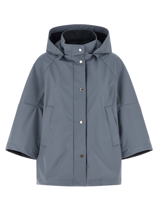 MooRER Blue Polyester Shell Jacket