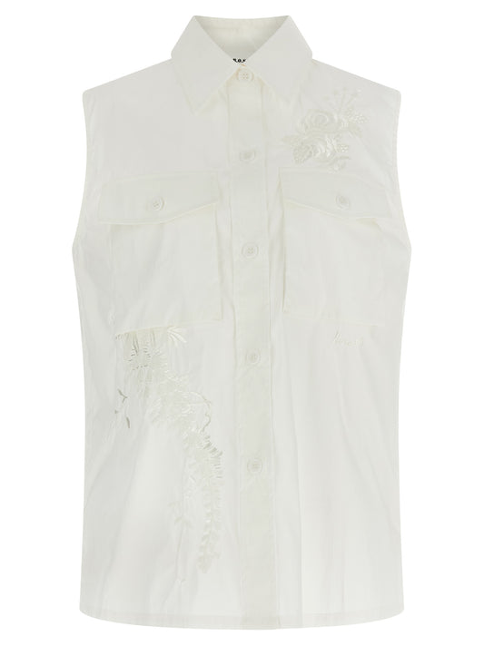 P.A.R.O.S.H. White Polyamide Blouse