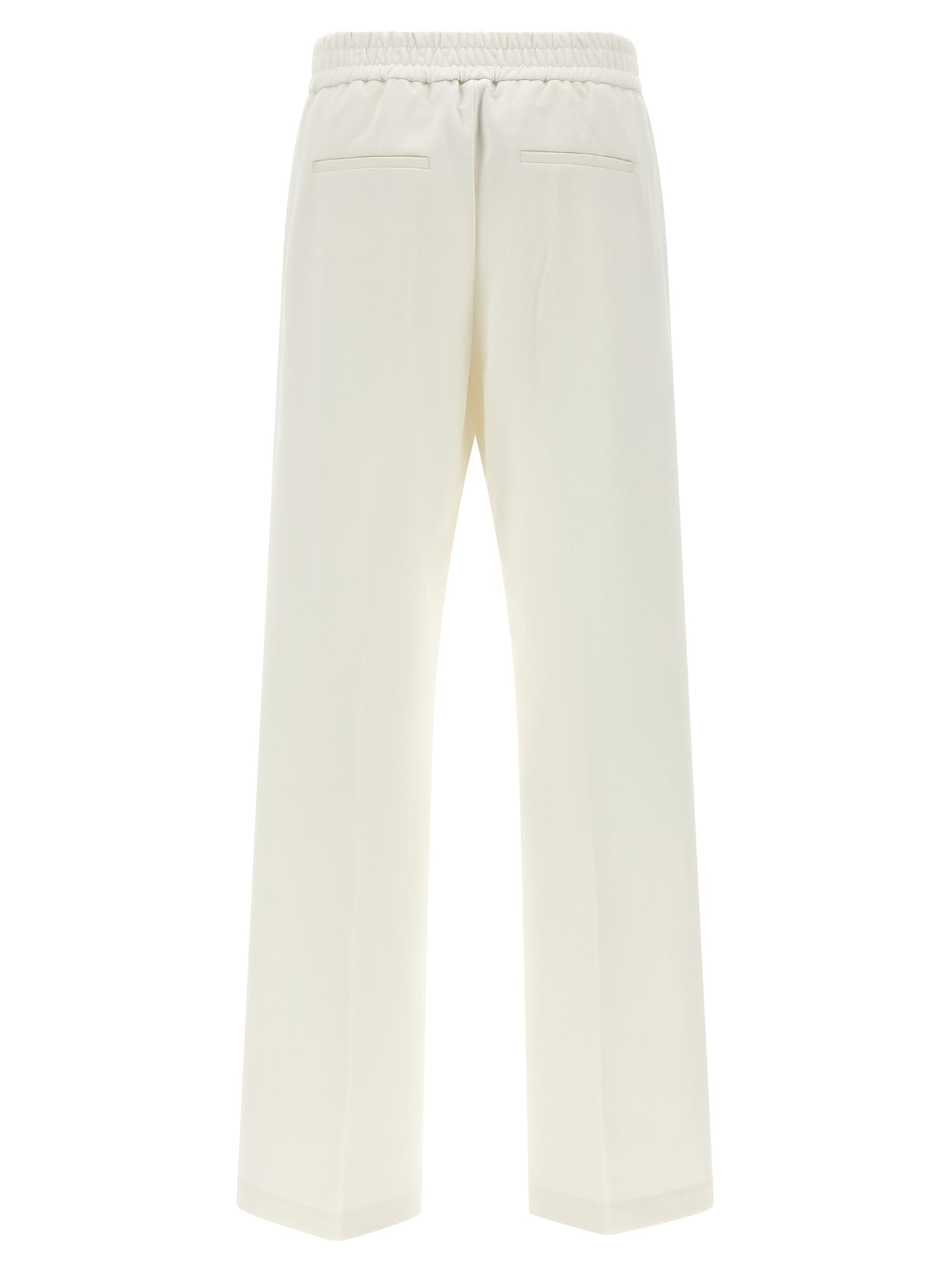 Peserico White Cotton Casual Pants