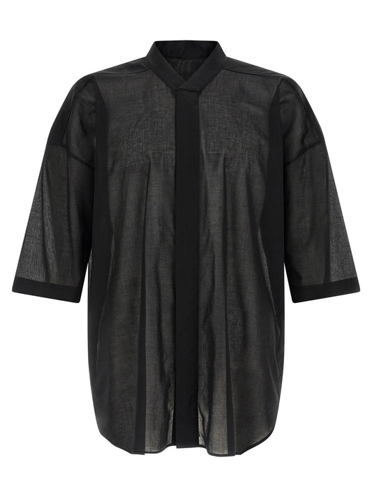 Rick Owens Black Cotton Blouse
