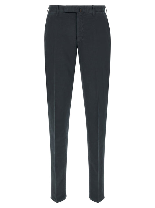 Incotex Blue Cotton Casual Pants