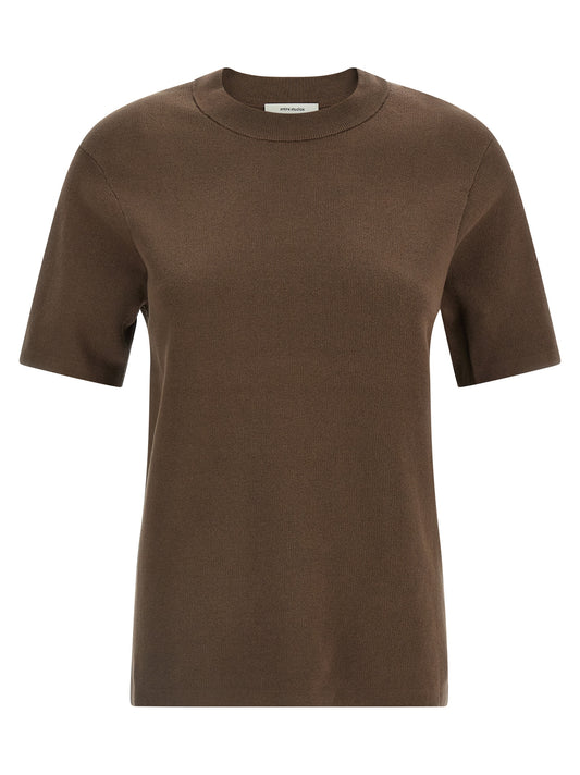 Entire Studios Brown Cotton T-Shirt