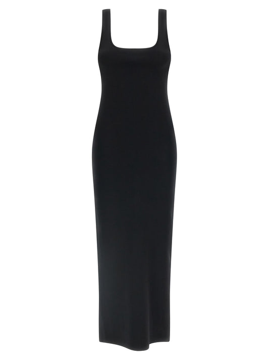 Entire Studios Black Viscose Midi Dress