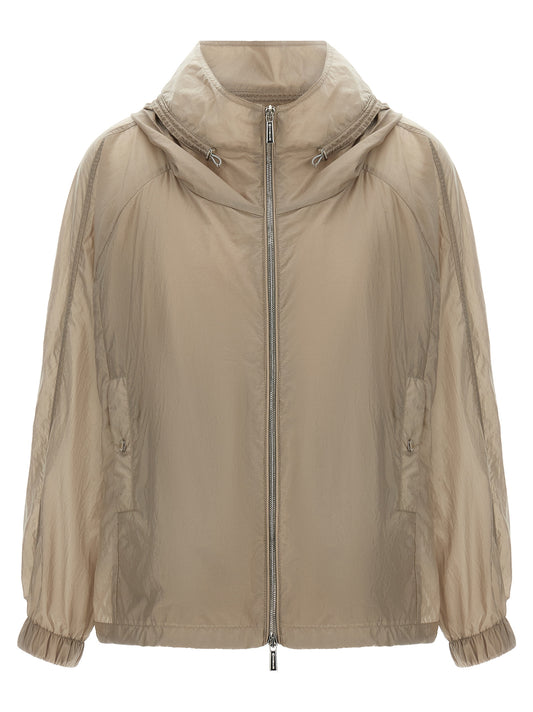 MooRER Beige Polyester Shell Jacket