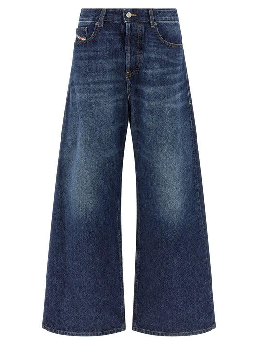 Diesel Blue Cotton Jeans Denim