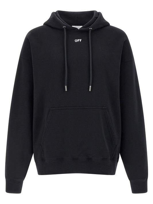Off-White Black Cotton Sweatshirt
