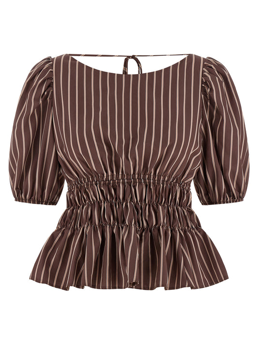 PINKO Brown Viscose Pattern Shirt