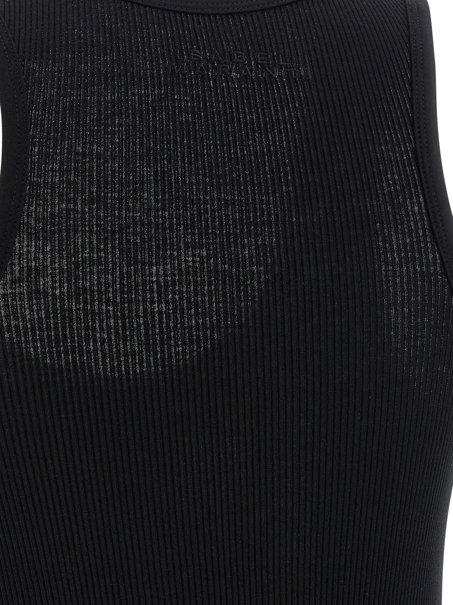 Isabel Marant Black Cotton Tank Tops