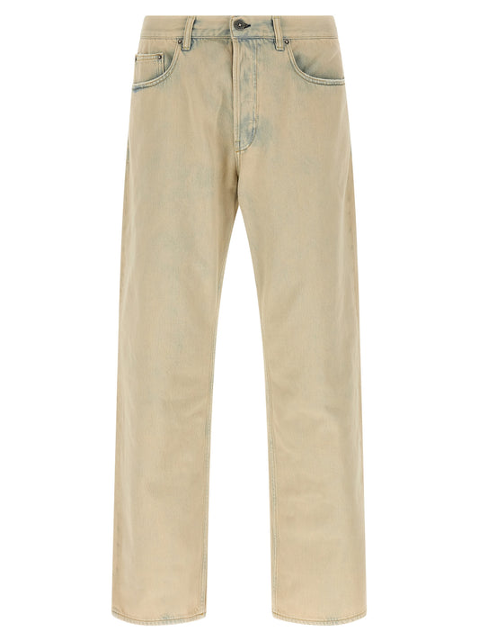 Golden Goose Beige Cotton Jeans Denim
