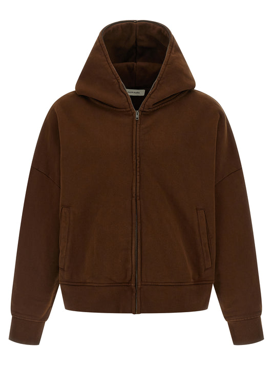 Entire Studios Brown Cotton Sweatshirt
