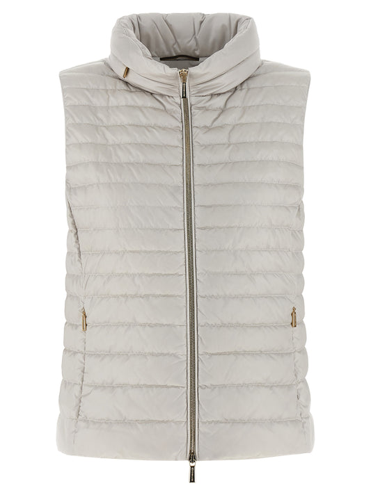 MooRER Beige Polyester Sleeveless Jacket