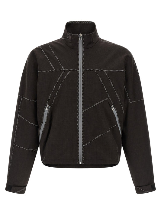 Kiko Kostadinov Brown Virgin Wool Full-Length Jacket