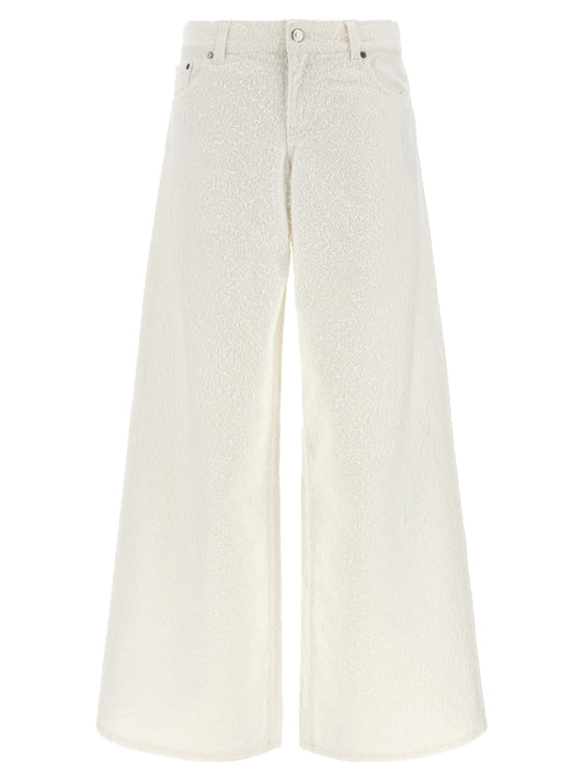 Stella McCartney White Cotton Jeans Denim