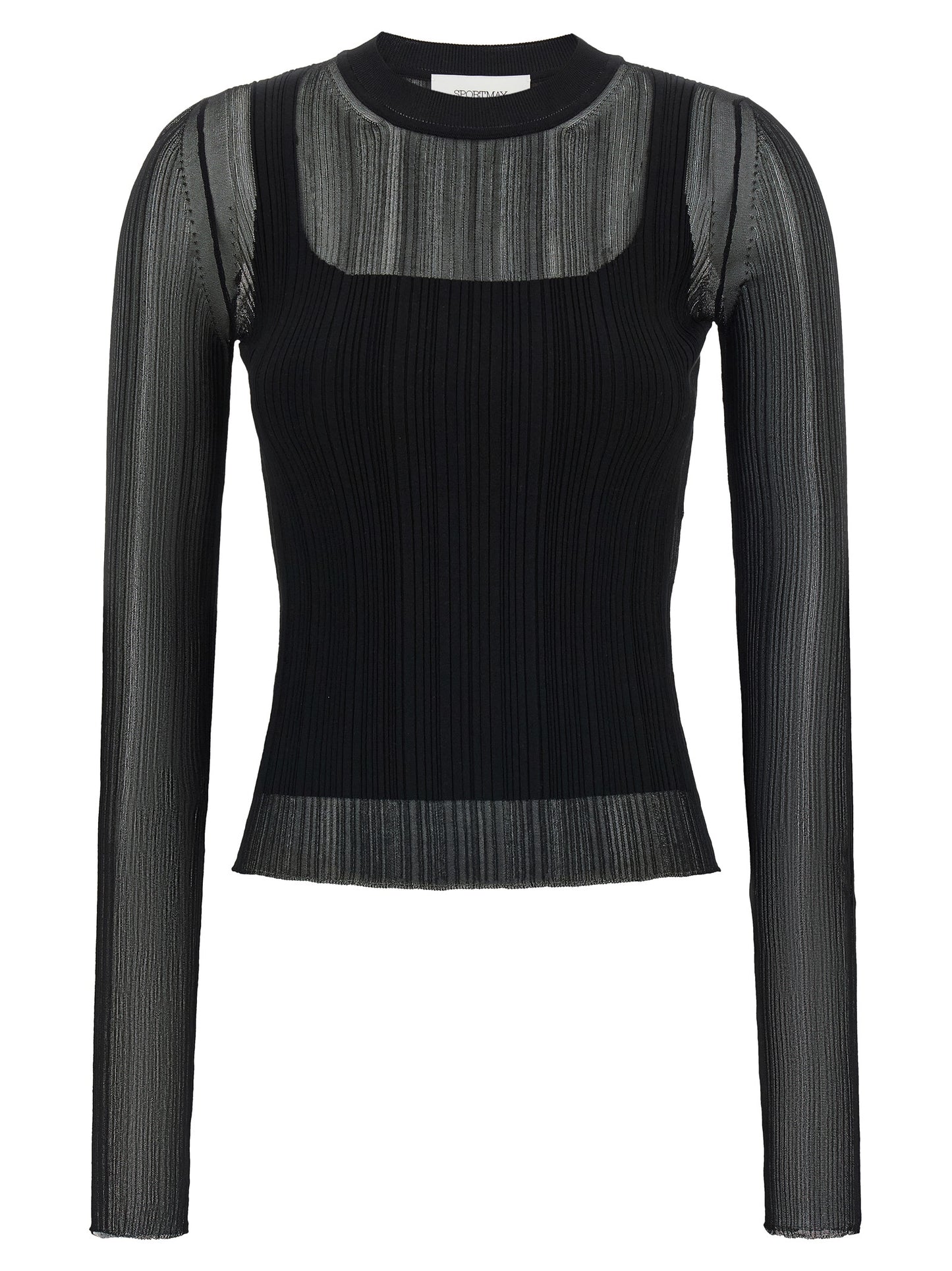 Sportmax Black Viscose Cardigan