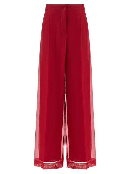 Max Mara Multicolor Silk Casual Pants