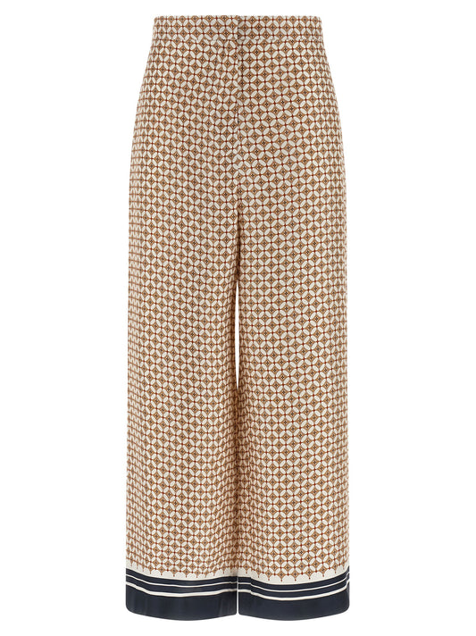 Max Mara Blue Silk Pants