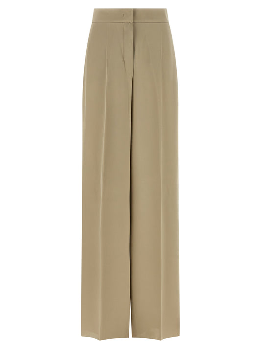 Max Mara Beige Silk Dress Pants