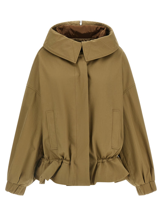 Dries Van Noten Beige Cotton Shell Jacket