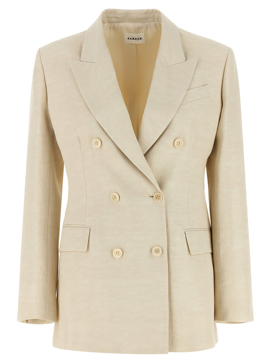 P.A.R.O.S.H. Beige Viscose Blazer