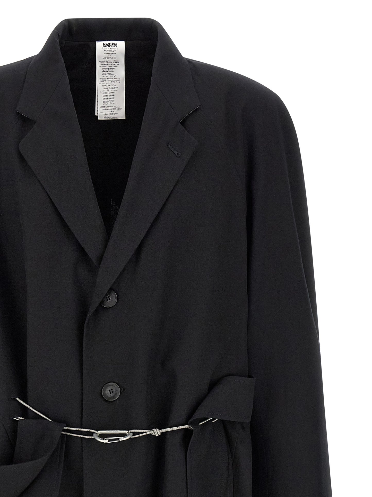 Magliano Black Cotton Coat