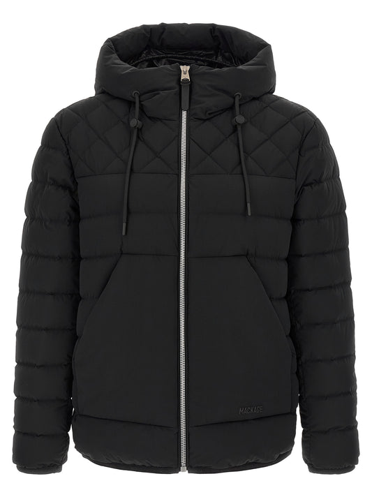 Mackage Black Nylon Full-Length Jacket
