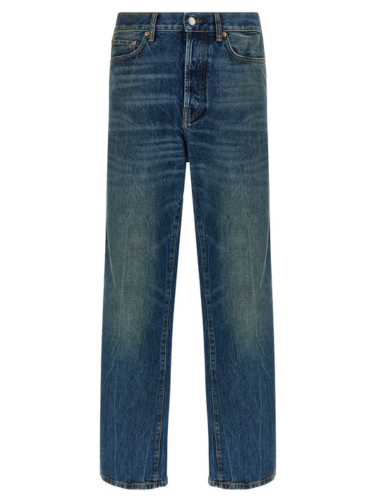 Department 5 Blue Cotton Straight-Leg Jeans