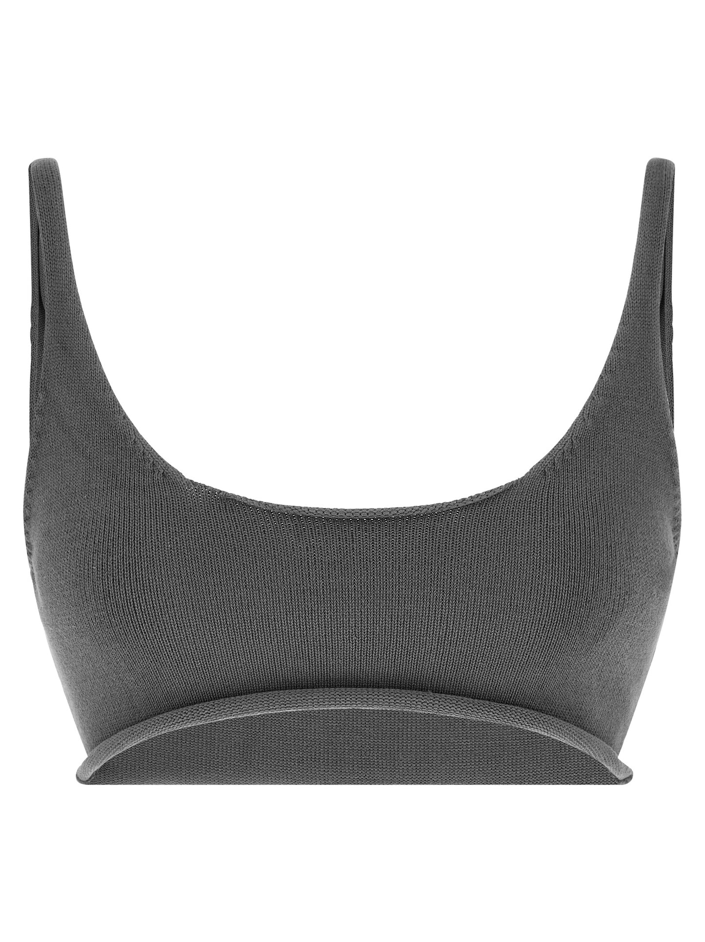 Entire Studios Gray Cotton Sport Bra