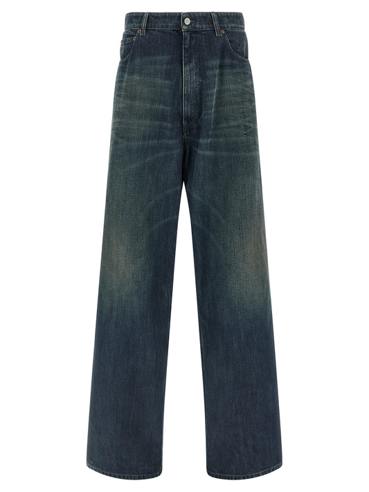 MM6 Maison Margiela Blue Cotton Jeans Denim
