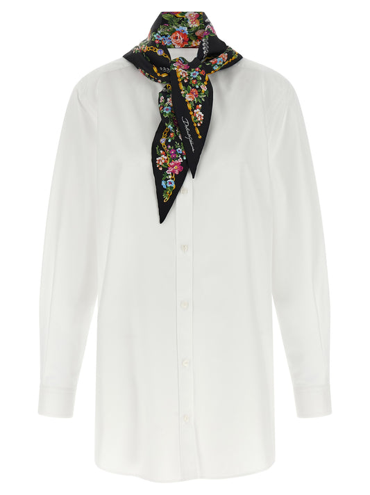 Dolce & Gabbana White Cotton Blouse