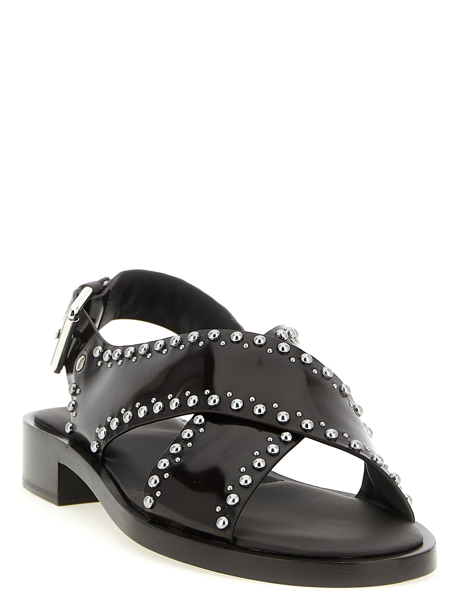 Church's Brown Calfskin Flat Sandals