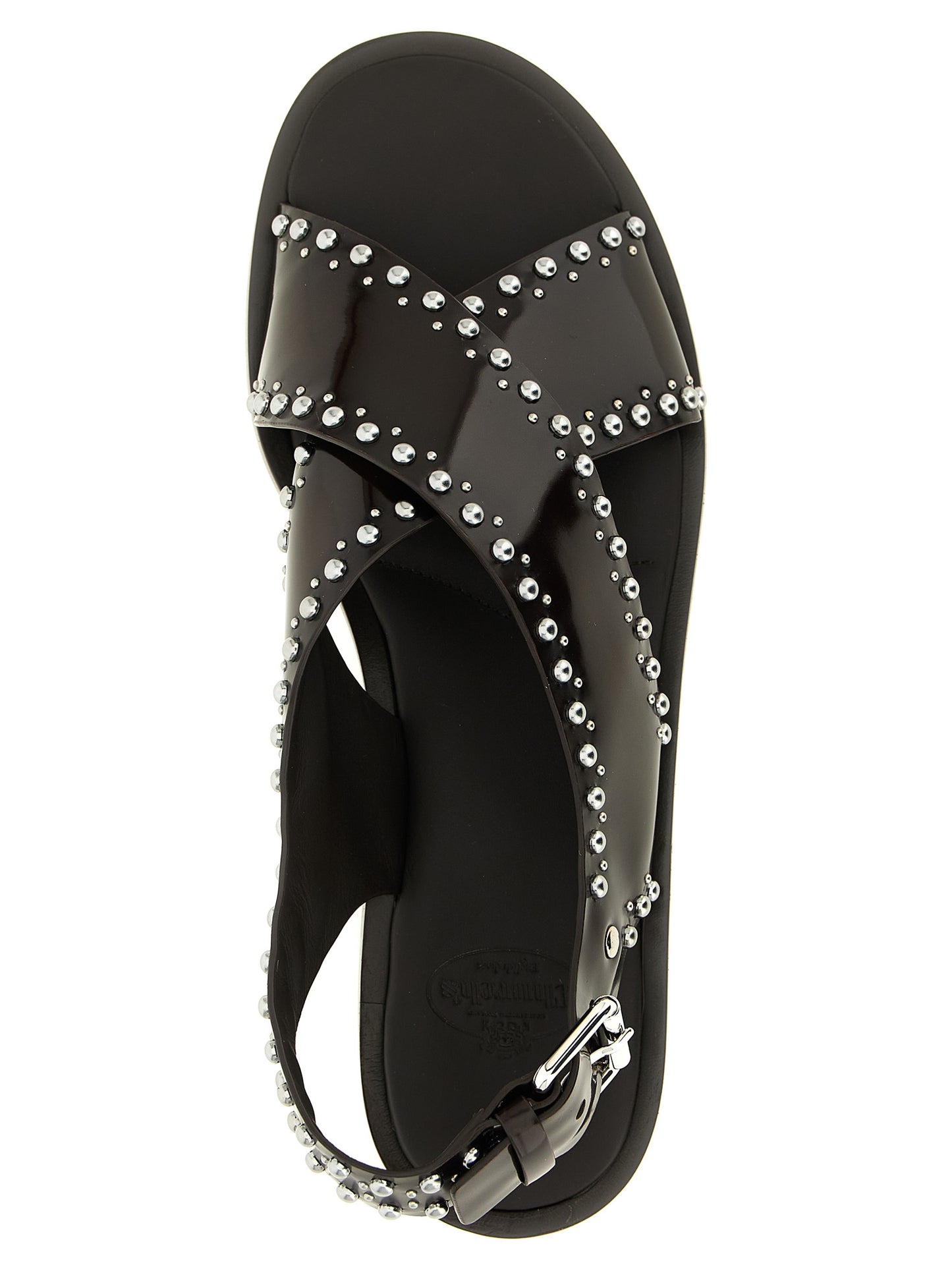 Church's Brown Calfskin Flat Sandals