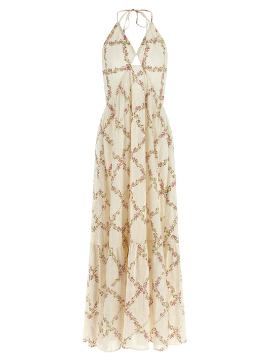 Twinset White Cotton Long Dress