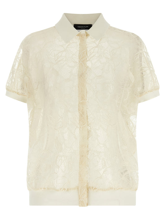 Fabiana Filippi Beige Silk Cardigan