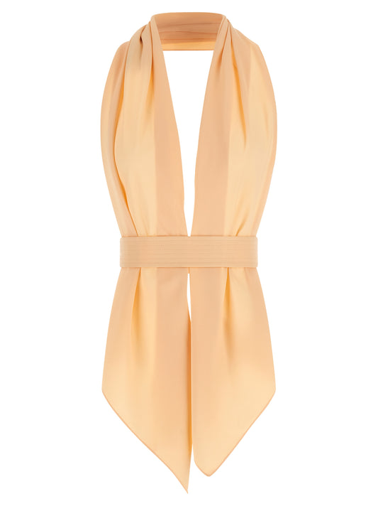 Alberta Ferretti Multicolor Viscose Sleeveles T-Shirt