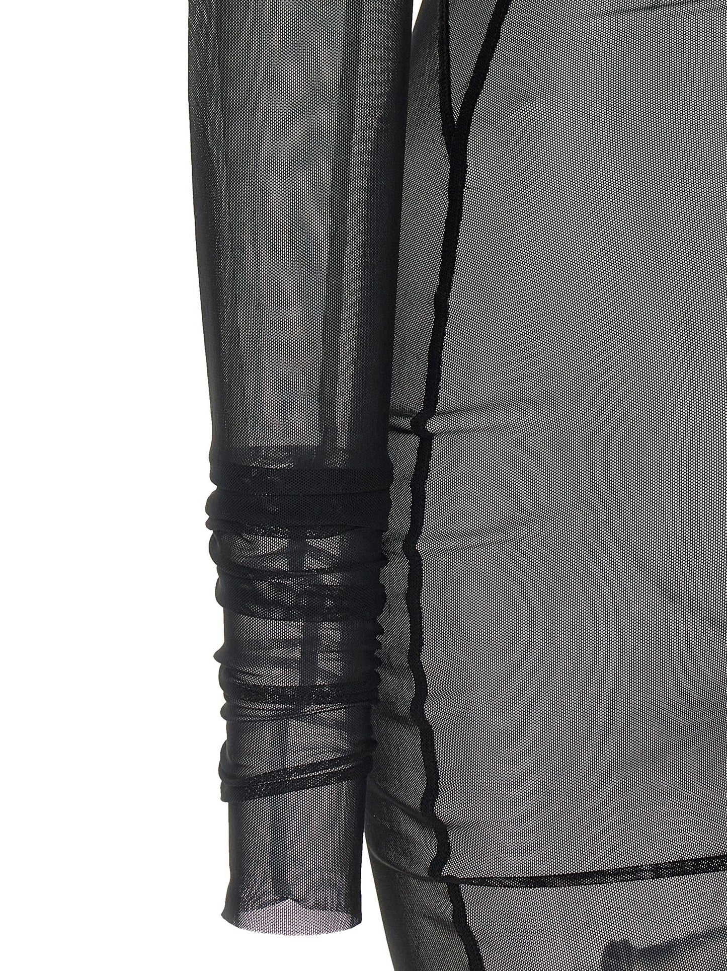 Rick Owens Black Nylon Long Dress